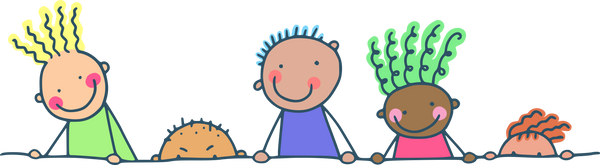 Stick Kids Doodle Illustration