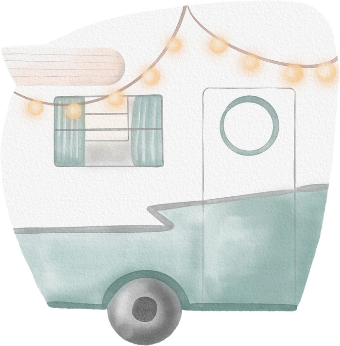 caravan watercolor
